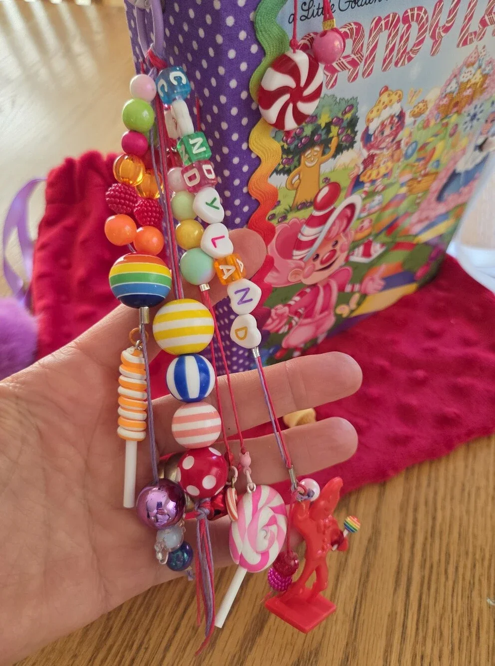CANDYLAND Journal/Book Purple & Multicolor Beads & Charms 💜 Non smoking home!